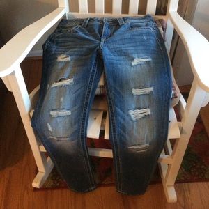 Jeans Miss Me Boyfriend Ankle Bleu Clair Taille 28x29 - Neuf Sans étiquettes, 100% Coton, Délavé
